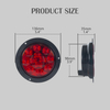4 "Luci di coda a LED universali rotondi da 4 pollici 