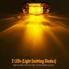 Indicatore di direzione laterale a LED ovale ambra