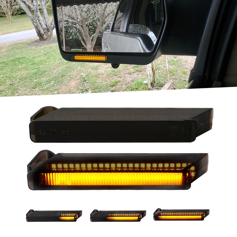 Segnale di direzione LED Riorganizzazione retrovisore marcatore specchio compatibile con Ford Raptor Expedition Lincoln