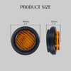 2 "segnalino ambra a led da 2 " con gammetto