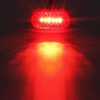 Lampada di ingombro laterale per auto a led ovale rossa per rimorchio
