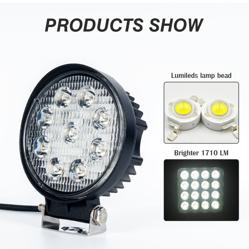 Luce di guida a led con raggio a matita rotondo da 4,5 "pollici