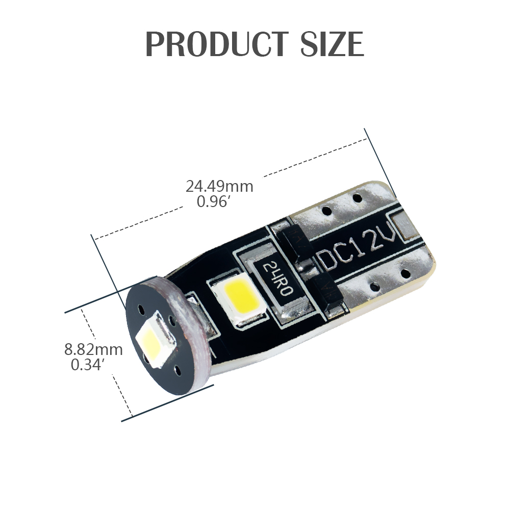 T10 Super Bright Dome Map Map Porta LED Bulb per auto