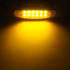 Giallo | rettangolare | luci di distance marcatore a LED con ferro cromo/inossidabile per auto
