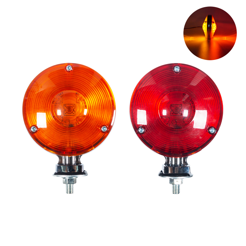 Luci di indicatore a piedistallo a LED a doppia faccia rotonde da 4 pollici