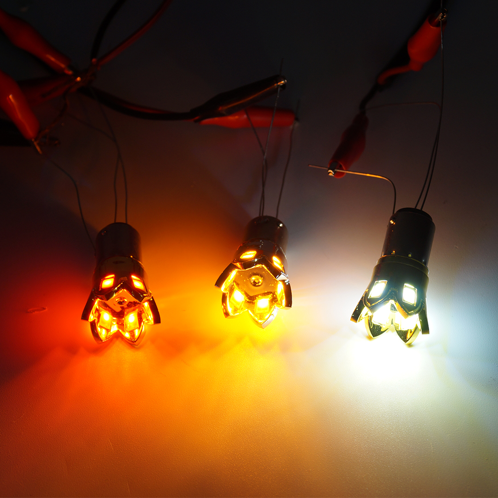 Nuovi lampadine invertibili per auto a LED 1157 1156 con luminescenza a doppia laterale