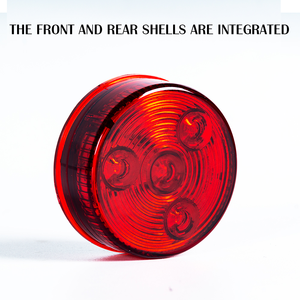 Luci di ingombro laterali a LED rotonde da 2 " rosse/ambra