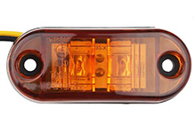 Luce di posizione laterale a LED color ambra per autocarri