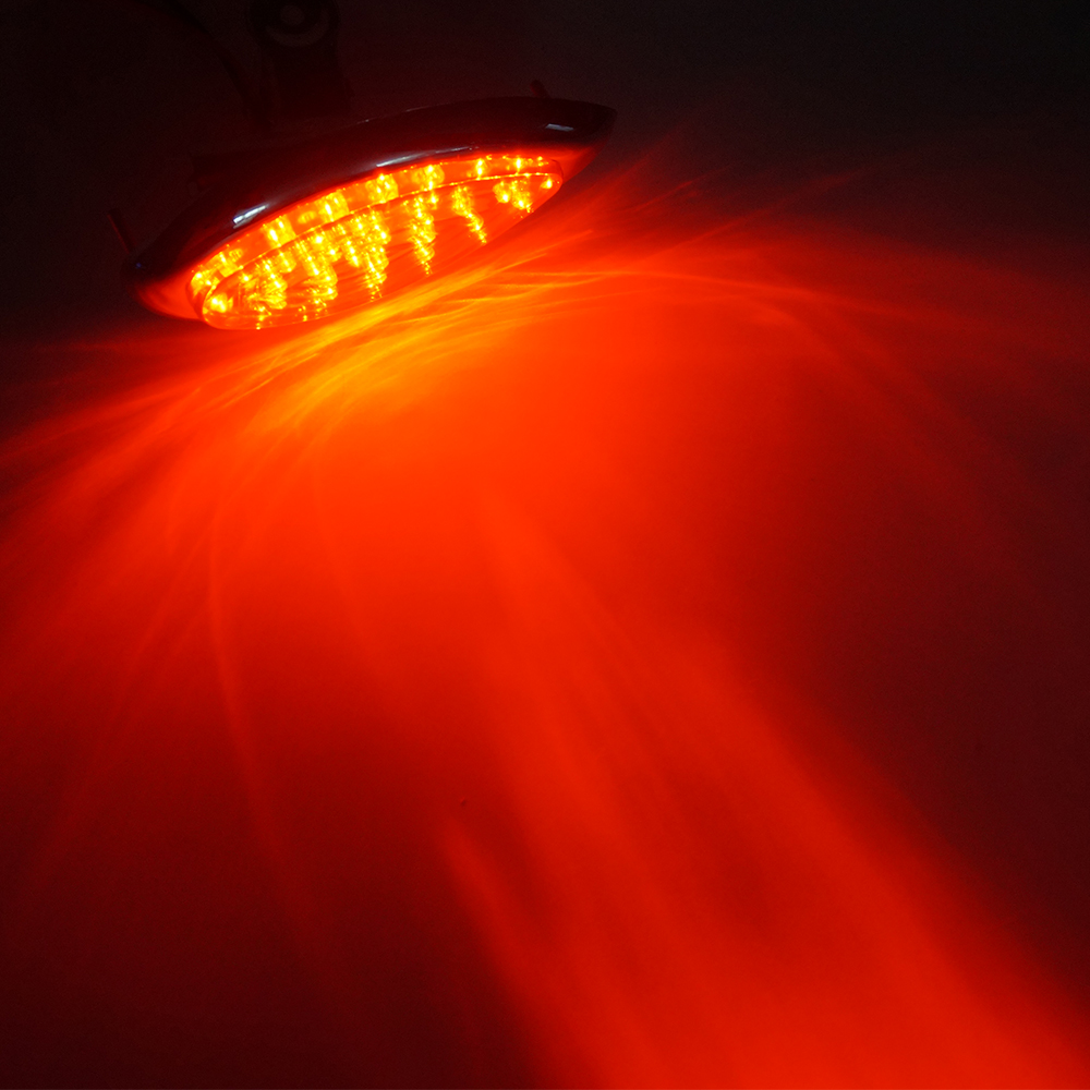 Luce di ingombro a LED rossa con cromo