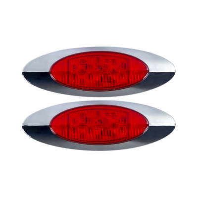 Rosso |Ovale |Luci di posizione laterali a led|